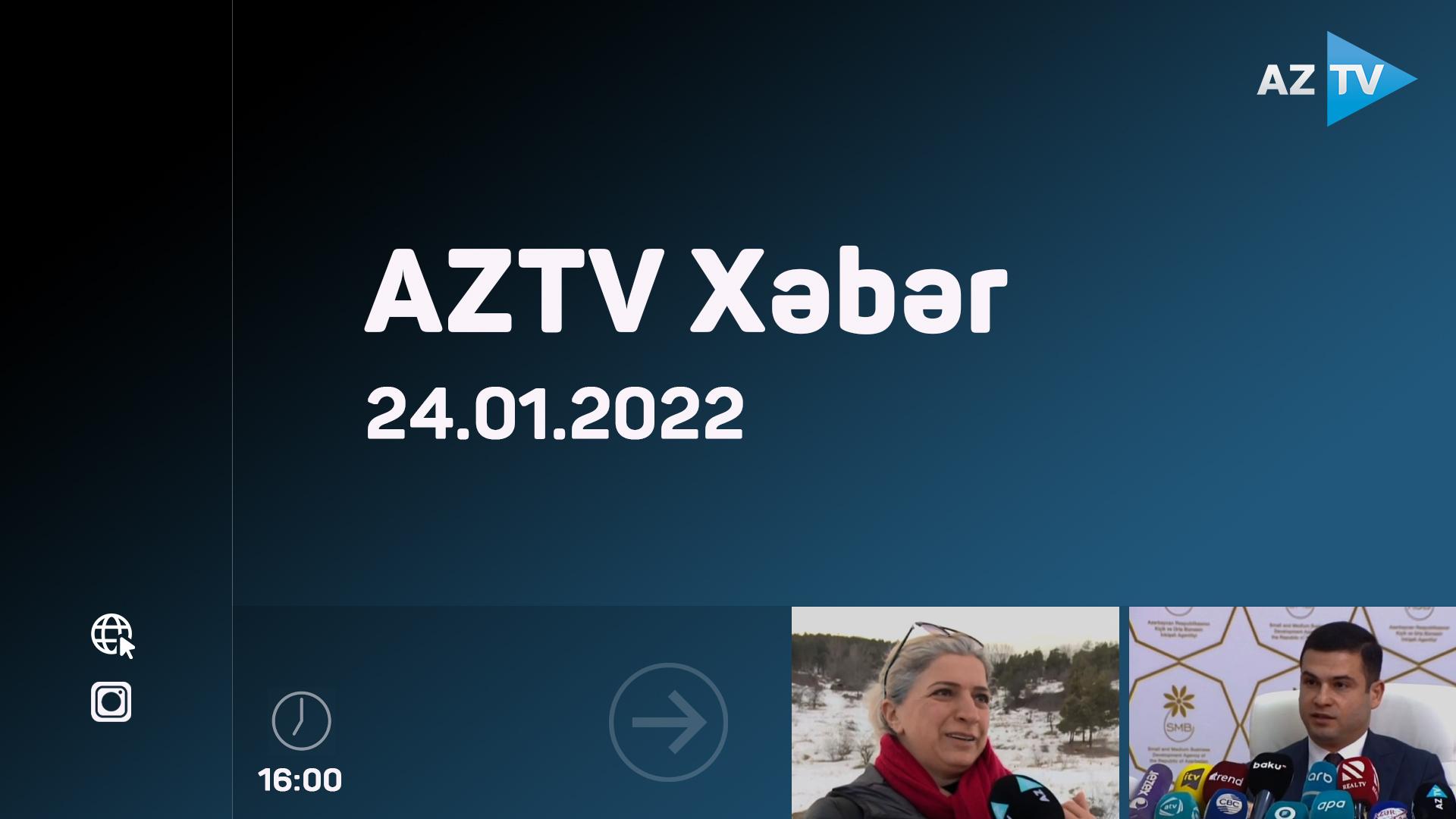 "AZTV Xəbər" (16:00) | 24.01.2022