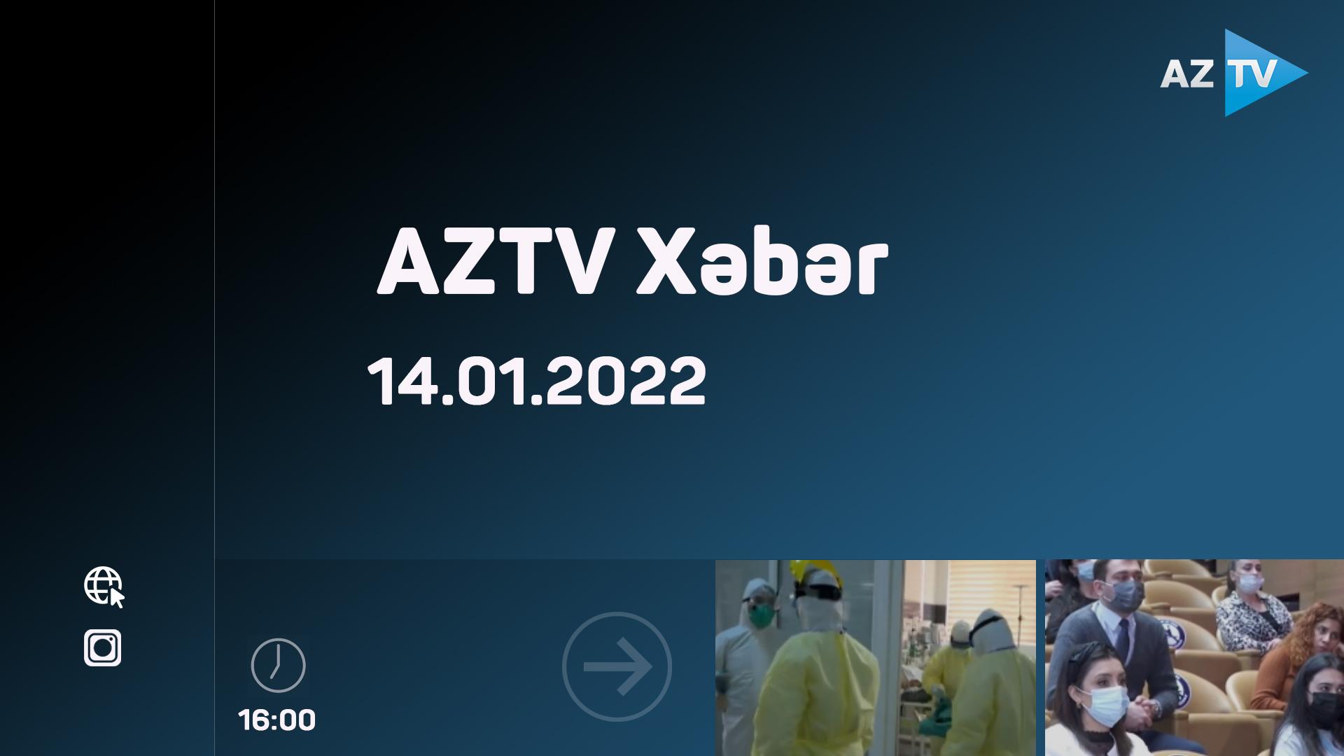 "AZTV Xəbər"(16:00) 14.01.2022