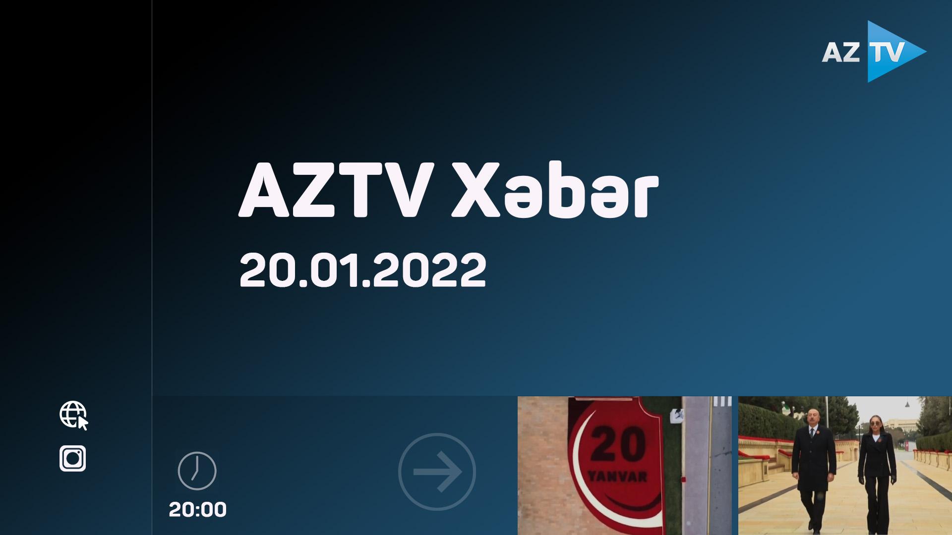 AZTV Xəbər 20:00 | 20.01.2022